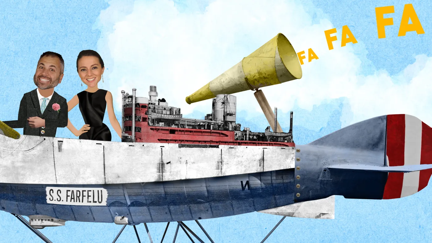 Animated still from the Violette music video Mr Farfelu